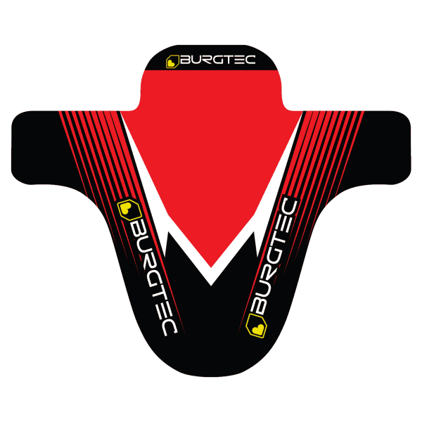 Garde Boue Burgtec Moto MudGuard Noir/Rouge