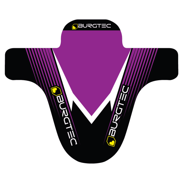 Garde Boue Burgtec Moto MudGuard Noir/Mauve