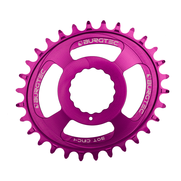 Couronne Burgtec CINCH (RaceFace) Boost Oval 3mm Offset Thick Thin Mauve 28d