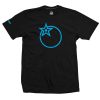T-Shirt Orange Bikes Froot Noir / Bleu Ciel  S/M|L/XL