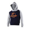 Pull Over à Capuche Orange Bikes Enfant Bleu Marine / Gris Clair  S (3-4 ans)|M (5-6 ans)|L (7-8 ans)|XL (9-11 ans)|XXL (12-13 ans)