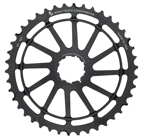 42T GC Cog pour SRAM pour 10-speed – Wolf Tooth Components|GC-42T-SRAM-Black-01|42T GC Cog pour SRAM pour 10-speed – Wolf Tooth Components|GC-42T-SRAM-Silver-01