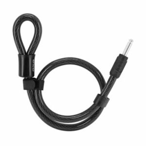 Antivol Velo Cable à Boucle Axa Rl pour Fer à Cheval Plug Cable Diam 15mm L 0.80m (Profondeur Plug 35mm Diam 10mm)