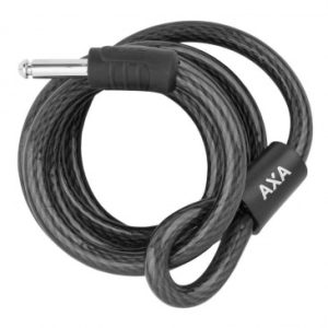 Antivol Velo Cable à Boucle Axa Rld pour Fer à Cheval Plug Cable Diam 12mm L1.80m (Profondeur Plug 35mm Diam 10mm) - Homologue Fub 1 Etoile