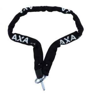 Antivol Velo Chaine à Boucle Axa Ulc-130 pour Fer à Cheval Diam 5.5mm L1.30m Noir (Profondeur 50mm Diam 10mm)