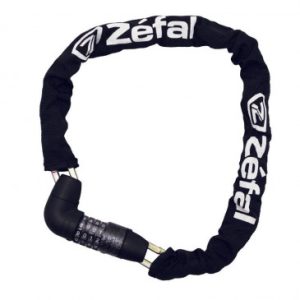 Antivol Velo Chaine à Combinaison Zefal M12 Code Diam 8mm L0.80m Noir - Homologue Fub 1 Etoile