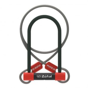 Antivol Velo U Zefal K-traz U13 à Cle 115x230mm D 13mm avec Cable 1.2m avec Support Clip - Reproduction Des Cles Possibles - Sold Secure Niveau Silver - Homologue Fub 1 Etoile