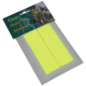 Autocollant/sticker Reflechissant Jaune Fluo Rectangle 34x108mm (Kit 2 Pieces)