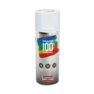 Bombe de Peinture Arexons Acrylique 100 Blanc Mat Aerosol 400 Ml (3651)