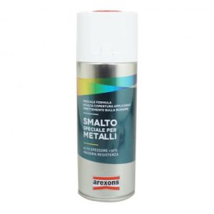 Bombe de Peinture Arexons Smalto Special Metal Brillant Rouge Feu Ral 3000 Aerosol 400 Ml (3209)