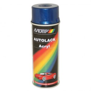 Bombe de Peinture Motip Autolack Acryl Metal Bleu Fonce Aerosol 400 Ml (53922)