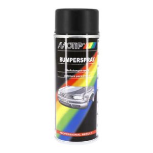 Bombe de Peinture Motip Bumperspray Plastique Noir 400 Ml (04073)