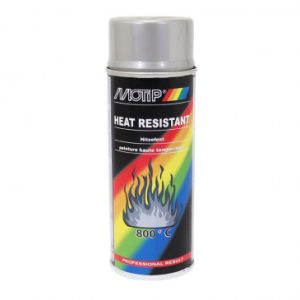 Bombe de Peinture Motip Pro Haute Temperature 800 Argent Aerosol 400ml (04032)