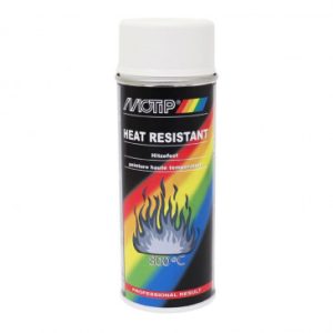 Bombe de Peinture Motip Pro Haute Temperature Blanc Aerosol 400ml (04036)