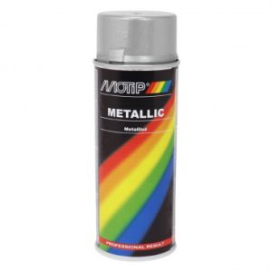 Bombe de Peinture Motip Pro Metal Argent Aerosol 400ml (04046)