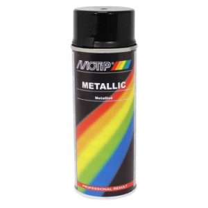 Bombe de Peinture Motip Pro Metal Noir Aerosol 400ml (04049)