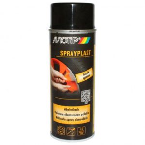 Bombe de Peinture Motip Sprayplast Noir Brillant Aerosol 400 Ml (396526)