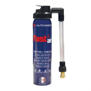 Bombe Reparation / Anti-crevaison Hutchinson Fast'air Spray Latex pour Chambre à Air et Tubeless (75ml)