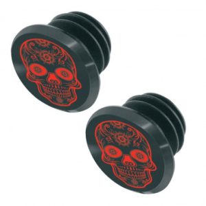 Bouchon de Cintre VTT Switch Skull Noir/rouge (Sur Carte Par 2)