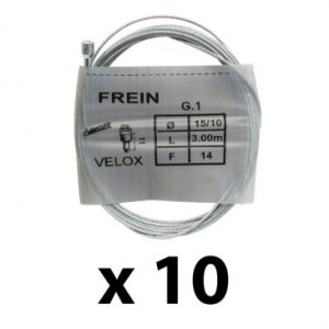 Cable de Frein Route/city Velox Galva 3.00m (Boite de 10 Cables) 15/10 14fils