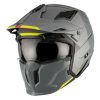 Casque Trial Mt Streetfighter Sv Uni Gris Brillant Xs Simple Ecran Transparent Transformable avec Mentonniere Amovible (Livre avec Un Ecran Supplementaire Dark) (Ece 22.06)