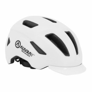 Casque Velo Adulte Auvray Urbain Reflex Blanc In-mold Taille 53-56 Reglage Molette