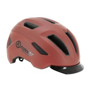 Casque Velo Adulte Auvray Urbain Reflex Bordeaux In-mold Taille 53-56 Reglage Molette