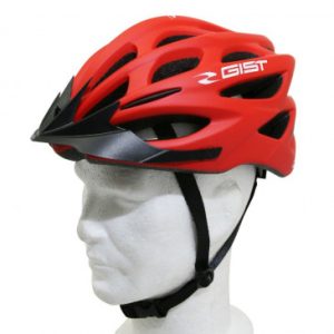 Casque Velo Adulte Gist E-bike Faster Urban Rouge Mat In-mold Taille 56-62 Reglage Molette 240grs