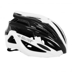 Casque Velo Adulte Gist E-bike Planet Blanc/noir In-mold Taille 52-58 Reglage Molette 212grs