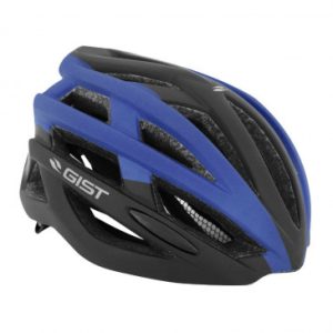 Casque Velo Adulte Gist E-bike Planet Noir/bleu Mat In-mold Taille 52-58 Reglage Molette 212grs