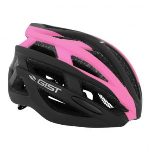 Casque Velo Adulte Gist E-bike Planet Noir/rose Mat In-mold Taille 52-58 Reglage Molette 212grs