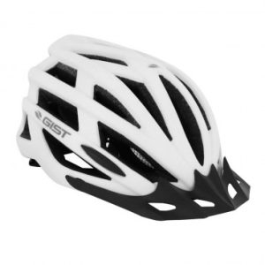 Casque Velo Adulte Gist E-bike Planet Urban Blanc Mat In-mold Taille 52-58 Reglage Molette 212grs - Eclairage Integre