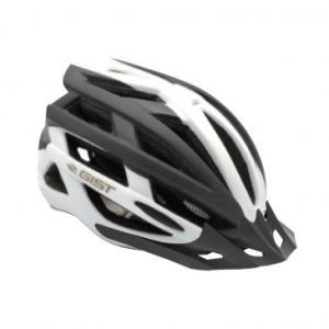 Casque Velo Adulte Gist E-bike Planet Urban Blanc/noir In-mold Taille 52-58 Reglage Molette 212grs - Eclairage Integre