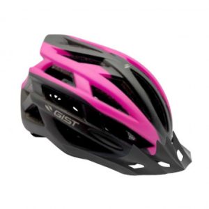 Casque Velo Adulte Gist E-bike Planet Urban Noir/rose In-mold Taille 52-58 Reglage Molette 212grs - Eclairage Integre