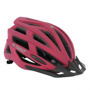 Casque Velo Adulte Gist E-bike Planet Urban Rose Mat In-mold Taille 52-58 Reglage Molette 212grs - Eclairage Integre