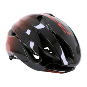 Casque Velo Adulte Gist Route Primo Restyling Noir/rouge Full In-mold Taille 52-56 Reglage Molette 230grs