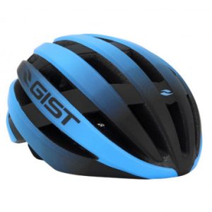 Casque Velo Adulte Gist Route Revol Bleu/noir Femme et Junior Full In-mold Taille 52-55 Reglage Molette