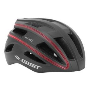 Casque Velo Adulte Gist Urbain Luxo Noir In-mold avec Eclairage USB 360° Taille 52-58 Reglage Molette