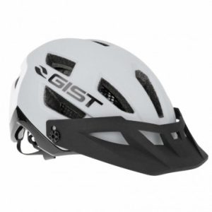 Casque Velo Adulte Gist VTT Kop Gris Clair In-mold Taille 53-59 avec Visiere Reglable En 3 Positions et Fit-system (Vendu En Boite)