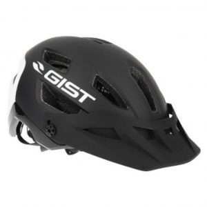 Casque Velo Adulte Gist VTT Kop Noir Arriere Blanc In-mold Taille 53-59 avec Visiere Reglable En 3 Positions et Fit-system (Vendu En Boite)