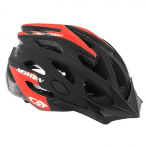 Casque Velo Adulte Gravity Route / VTT Victory Noir/rouge Taille 55-58 avec Visiere et Lock (Vendu En Boite)