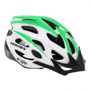 Casque Velo Adulte Gravity Route / VTT Victory Vert/blanc Taille 58-61 avec Visiere et Lock (Vendu En Boite)