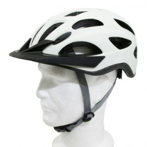 Casque Velo City Adulte Polisport Citygo Creme Taille 58-61 System Quick Lock avec Lumiere Integree