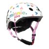 Casque Velo Enfant Disney V3 Minnie Blanc avec Molette Reglage Taille 54-58 (Vendu Sur Carte)