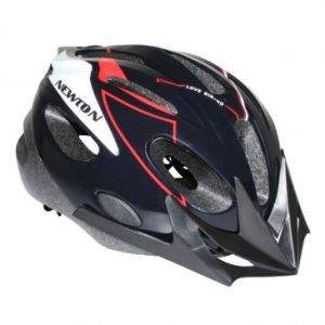 Casque Velo Enfant Junior Gravity Crossride Noir/rouge avec Visiere et Lock Taille 53-55 (Vendu en Boite)