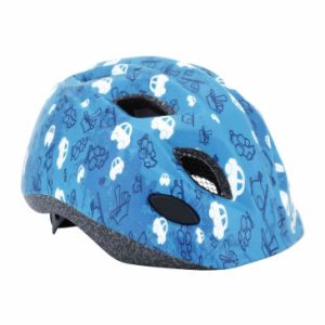 Casque Velo Enfant Polisport Fun Trip Bleu Taille 48-52cm avec Molette et Eclairage Led (Vendu Sur Carte)