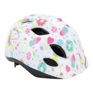 Casque Velo Enfant Polisport Lollipops Banc - Rose Taille 48-52cm avec Molette (Vendu Sur Carte)