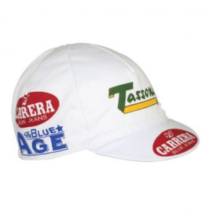 Casquette Velo Equipe Vintage Carrera Blanc