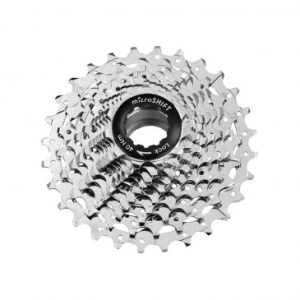 Cassette 10v. Microshift 11-28 pour Shimano/sram Route Argent (Vendu à l'unité) (11-12-13-14-15-17-19-21-24-28)