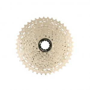 Cassette 10v. Sunrace Ms3 11-42 VTT pour Shimano Metallic Argent (Livre En Boite) (11-13-15-18-21-24-28-32-36-42) (2 Blocs + Pignons)